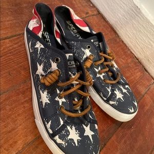American Flag Sperry shoes. Worn once.